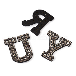 Патчи со стразами из смолы алфавита&nbsp;DIY-TAC0005-45H