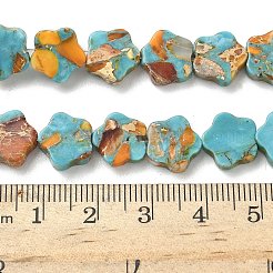 Окрашенные синтетические нити из имперской яшмы&nbsp;G-D337-10mm-B03