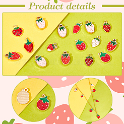 Подвески из сплава эмали 100шт 10 стиля&nbsp;ENAM-PH0002-57