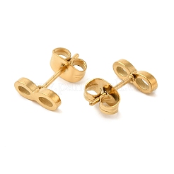 Серьги-гвоздики из нержавеющей стали 304&nbsp;LS-EJEW-I311-01B-G
