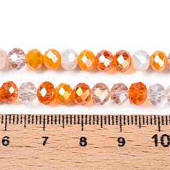 Стеклянные бусины с гальваническим покрытием &nbsp;GLAA-T023-D16-01