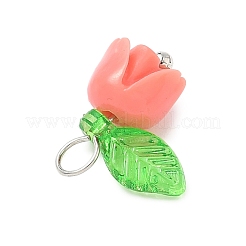 Подвески из синтетических ракушек в форме цветка&nbsp;PALLOY-JF03863-04