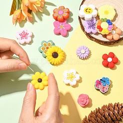 16шт 16 стиля силиконовые бусины&nbsp;SIL-YW0002-03