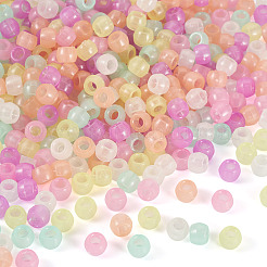 500 шт. светящиеся прозрачные акриловые бусины&nbsp;LACR-TA0001-09