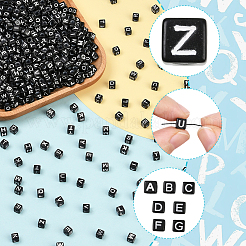 1000 шт. Непрозрачные акриловые бусины&nbsp;MACR-SC0002-43A