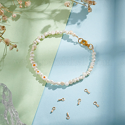 10 шт. латунные наконечники для шнура&nbsp;KK-BC0012-47