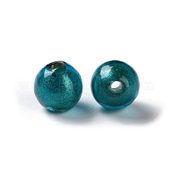 Нить золотых песочных бусин лэмпворк ручной работы&nbsp;LAMP-Z007-07C