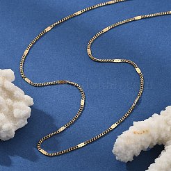 Ожерелья из цепочек панцирного плетения из нержавеющей стали 304 толщиной 2 мм&nbsp;NJEW-T016-13G