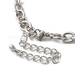 Колье из сплава стекла с подвеской в виде креста с цепочками из бисера с чипами «кошачий глаз»&nbsp;LS-NJEW-Q001-02P