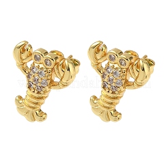 Серьги-гвоздики из циркония&nbsp;EJEW-A145-03B-G