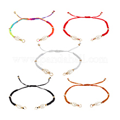 Плетеный браслет из нейлонового шнура&nbsp;AJEW-PH0012-22A