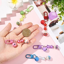 5 шт. подвесных украшений из фарфора&nbsp;HJEW-YW00310