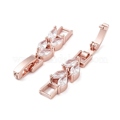 Латунь раз по сравнению с застежками&nbsp;ZIRC-WH0009-02RG