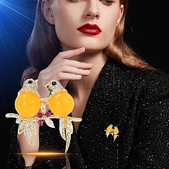 Броши из сплава сорока со стразами для одежды рюкзака&nbsp;LS-PW-WG4E8D5-01