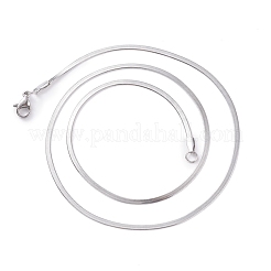 Не тускнеющие ожерелья из нержавеющей стали 304 в виде змеиных цепей&nbsp;NJEW-O058-28P