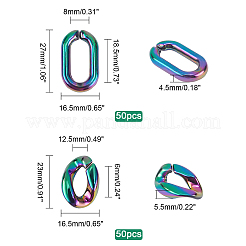 100 шт. 2 стильных акриловых соединительных кольца&nbsp;OACR-PH0001-68