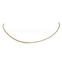 Женские ожерелья-цепочки панцирного плетения из нержавеющей стали 304 толщиной 2 мм&nbsp;NJEW-JN05561