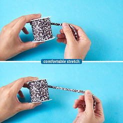 2 рулон 2-х цветный плоский эластичный шнур из полиэстера&nbsp;EC-TA0001-05