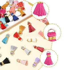 20 шт. украшения из поликоттона (полиэстер-хлопка) ручной работы в виде кисточек&nbsp;FIND-FS0003-27G