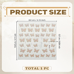 Наклейки для ногтей с бабочками&nbsp;DIY-WH0899-100