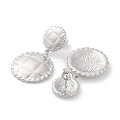 Серьги-гвоздики из нержавеющей стали 304&nbsp;EJEW-H115-35P