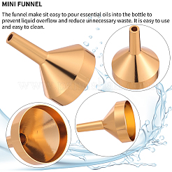 12 шт. алюминиевая воронкообразная воронка&nbsp;AJEW-GF0010-31G