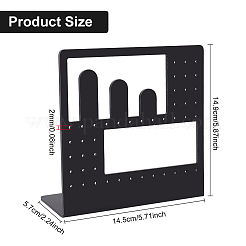 Непрозрачные акриловые подставки для серег&nbsp;EDIS-WH0016-017B
