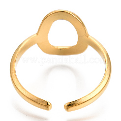 Ионное покрытие (ip) полые овальные манжетные кольца из нержавеющей стали 304&nbsp;X-RJEW-N038-120LG