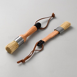 Набор кистей из щетины с ручкой из березы&nbsp;AJEW-WH20072-01