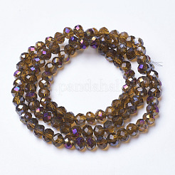 Гальванизируйте прозрачное стекло бисер нитей&nbsp;EGLA-A034-T6mm-F