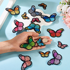 1 упаковка полиэстеровой ткани для вышивки с термоприклеиваемыми/пришивными заплатками&nbsp;DIY-TA0013-52