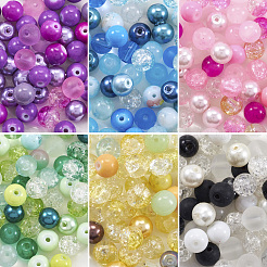 360шт 6 цвета стеклянные бусины&nbsp;GGLA-TA0002-07