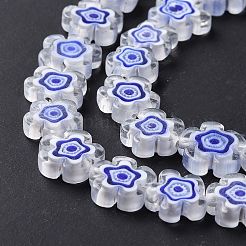 Ручной работы стеклянная бусина тысячецветник нитей&nbsp;LAMP-J035-10mm-55