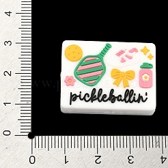 Силиконовые декоративные бусины на тему пиклбола&nbsp;SIL-A012-03A