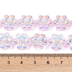 Стеклянные бусины с гальваническим покрытием &nbsp;EGLA-P069-02A-AB02