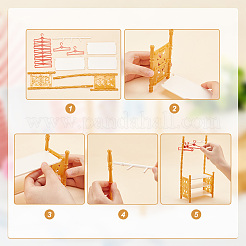 Случайный цвет пластиковая кукольная одежда вешалка для обуви&nbsp;AJEW-WH0332-35C