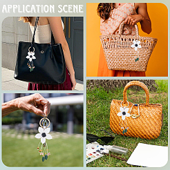 Брелок из кожи и сплава&nbsp;HJEW-WH20022-04A-01