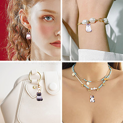 20шт 5 цвета сплава эмалевые подвески&nbsp;ENAM-TA0001-81