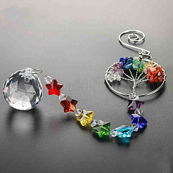 Хрустальная люстра призмы&nbsp;LS-AJEW-WH0021-50B