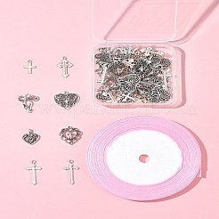 Наборы для самостоятельного изготовления подвесок в виде сердца&nbsp;DIY-FS0007-28