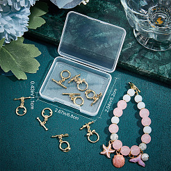 12 комплект латунных застежек-тоглов 4-х стилей&nbsp;KK-CN0001-97