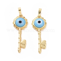 Ручной зла подвески бусины глаз&nbsp;ZIRC-F136-05G-05