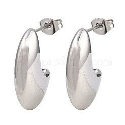 Серьги-гвоздики в форме капли из нержавеющей стали 304&nbsp;EJEW-D335-01P