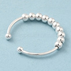 925 серебряное открытое кольцо-манжета&nbsp;LS-RJEW-P091-01C-S