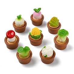 24 шт. 8 стиля декора для растений в горшках из смолы&nbsp;AJEW-CJ0001-80