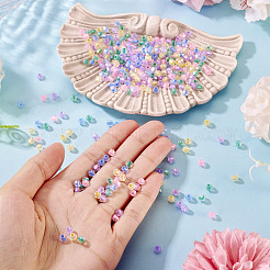 405 шт. прозрачных стеклянных бусин с гальваническим покрытием&nbsp;GLAA-TA0003-66C