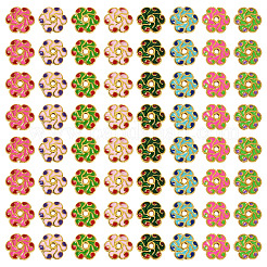 160 шт. 8-цветные эмалевые колпачки для бусин&nbsp;FIND-TA0008-38