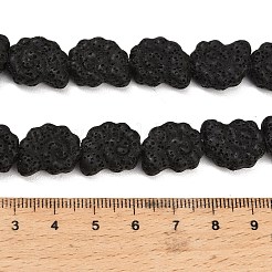 Бусы из натуральной лавы&nbsp;G-G347-01D