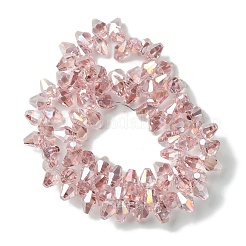 Прозрачные стеклянные бусины гальваническим пряди&nbsp;GLAA-K064-06A-AB03