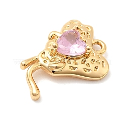 Латунные микро проложить кубического циркония подвески&nbsp;KK-F916-19G